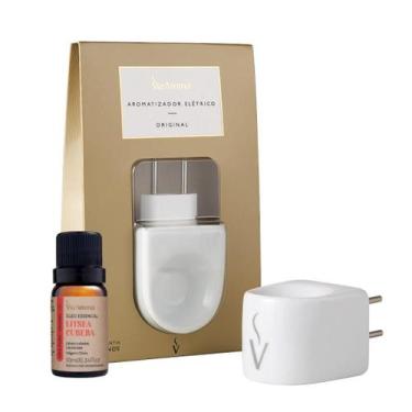 Imagem de Difusor Elétrico Porcelana Via Aroma e Óleo Essencial - Escolha seu Ól