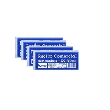 Imagem de Recibo Comercial Tamoio Com Canhoto 100 Folhas Com 10Un