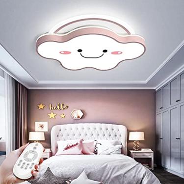Imagem de Luminária de teto regulável, moderna, LED, para meninos e meninas, quarto, lustre de sala de estar, abajur de acrílico com controle remoto, quarto infantil, escritório, restaurante, iluminaç