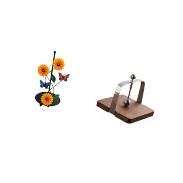 Imagem de Fenteer Suporte para Toalhas de Papel, Dispensador, Suporte Vertical Antiderrapante para Lenços de Papel com Base de Madeira, Organizador para Cozinha, Escrit