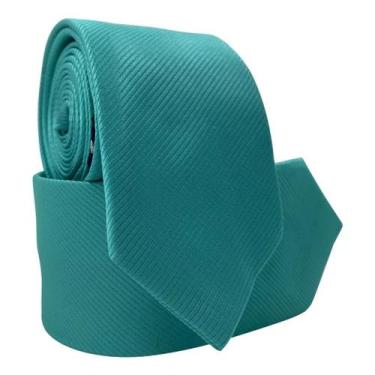 Imagem de Gravata Social Risco Fino Padrinho Evento - oem, Verde tiffany risco f