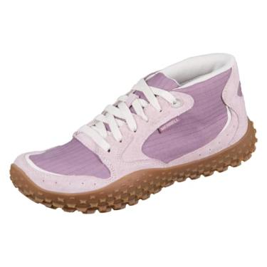 Imagem de Merrell Bota feminina de cano médio impermeável Wrapt, Cereja pálida, 36