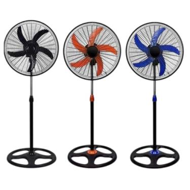 Imagem de Ventilador Elétrico de Pedestal Premium, Preto, 60W, 220V Ventiladores com Pedestal,Ar e Ventilação Ventiladores de Mesa Calor e Verão - Qualidade Premium