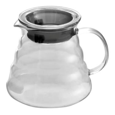 Imagem de Jarra de Vidro borossilicato Transparente 600ml – Design Elegante e Resistente ao Calor, com Tampa Vedante em Silicone – Ideal para Café, Chá, Sucos e Bebidas Quentes ou Geladas