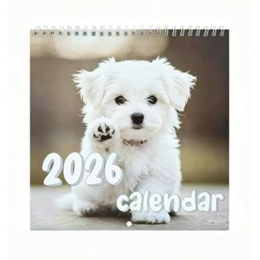Imagem de Calendário de parede 2026, calendário 2026, novembro de 2025 a dezembro de 2026, calendário de parede gato gatinho, 30,5 x 61 cm aberto, página inteira meses papel grosso e resistente para organização