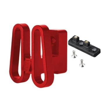 Imagem de KiBcsLic Adaptador de de suporte frontal para bicicleta, peça de ciclismo ultraleve esportiva de liga de alumínio para montagem em rack de bicicleta, Vermelho
