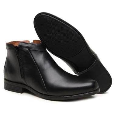 Imagem de Turunelli Calçados | Bota Chelsea em Couro Legítimo | Forro em Couro | Solado de Borracha Antiderrapante | Conforto e Estilo | Numeração 37 ao 44 (Preto, Normal, BR, Adulto, Numérico, 39)