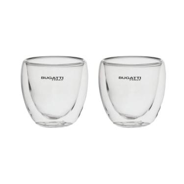 Imagem de CONJUNTO 2 XÍCARAS DE CAFÉ DE PAREDE DUPLA 80ML BUGATTI BGC80