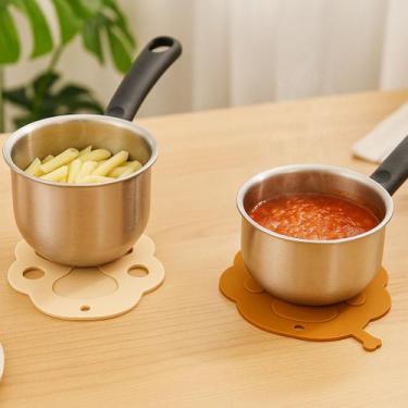 Imagem de Descanso Suporte De Panela Travessa Quente Protetor Mesa Louça Silicon