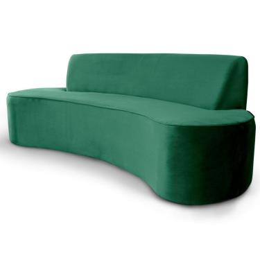 Imagem de Sofá 4 Lugares Sala de Estar 260 Cm Bélgica Veludo Verde