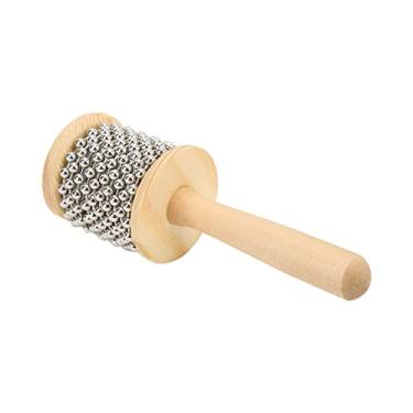 Imagem de Mingzhe Cabasa Bola de Aço de Madeira Tocou a Cor de Brinquedo de Brinquedos de Instrumentos Musicais de Madeira (Pequeno Kabasa)