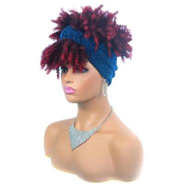 Imagem de Wig Cacheada Peruca Curta Com Franja Idêntica Ao Humano - bbless, 1b/b