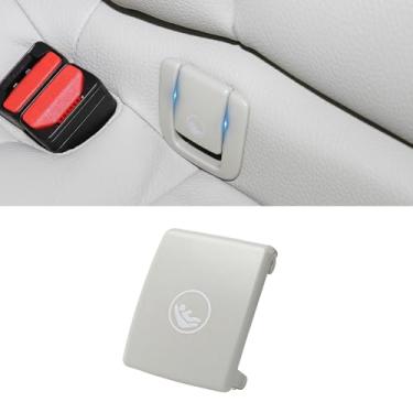 Imagem de Y-QIPED Tampa de âncora de assento infantil ISOFIX para Volvo V60 V90 XC40 XC60 S60 S90 Gancho de retenção de fivela do assento traseiro 31685074 31685072 (bege, 1 capa apenas)