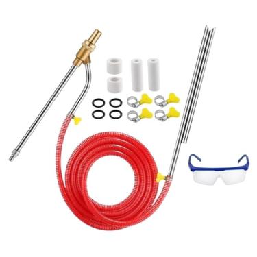 Imagem de KiBcsLic Kit de Jateamento de Areia para Lavadora de Alta Pressão com Acessório para Jateamento Úmido, Remove Ferrugem, Portátil, 5000 PSI, Multiuso, Conexão, Vermelho