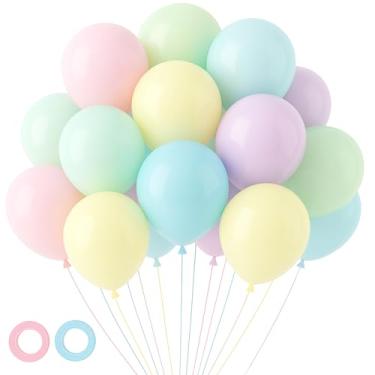 Imagem de Voircoloria 105 Balões Pastéis De 12 Polegadas, Látex Para Festa Aniversário, Páscoa, Chá Bebê, Formatura, Casamento, Revelação Do Sexo Decorações Aniversário