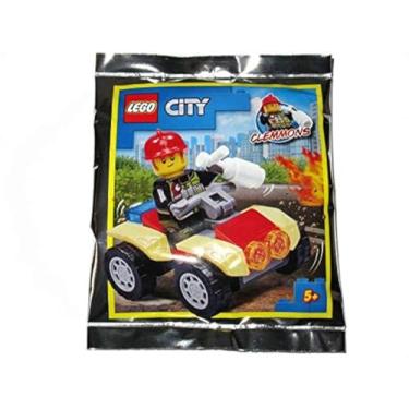 Imagem de Lego City Clemmons Fireman Minifigure with Quad Bike Foil Pack Set 952009 (Bagged)