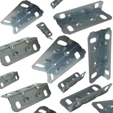 Imagem de Kit C/ 50 Peças - Cantoneira Para Moveis 17,5x17,5mm Zincada - Fabio F