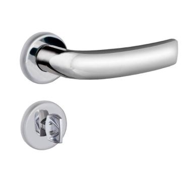 Imagem de Fechadura Banheiro Roseta Cromado Galaxy Aliança