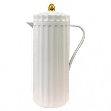 Imagem de Garrafa Térmica De Café Premium Cozinha Casa Chá Água Detalhe Dourado 