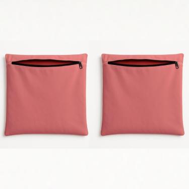 Imagem de Kit 2 Capas De Almofadas 42cm Suede Sala Ou Quarto Balaqui Rosa