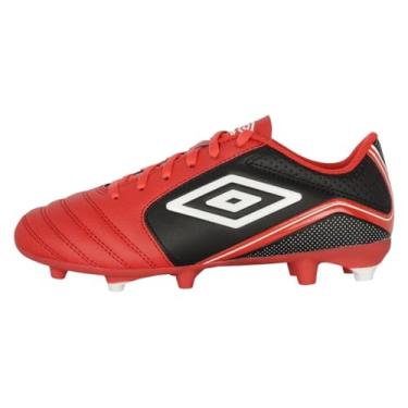 Imagem de Umbro Chuteira masculina Classico 12 Fg, Vermelho/branco/preto, 39