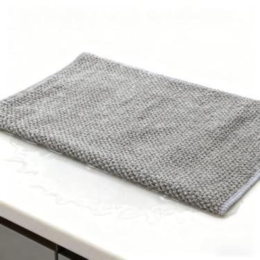 Imagem de Panos de limpeza de microfibra de alta densidade, panos reutilizáveis absorventes multiuso (30 x 40 cm, cinza)