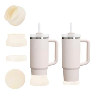 Imagem de CDYLDXG Bota de silicone para copo Stanley, protetor de capa inferior silenciosa e antiarranhões para copos de 850 g 1,134 g, serve para copos IceFlow de 590 ml, 850 g e Hydro Flask de 350 a 680 g