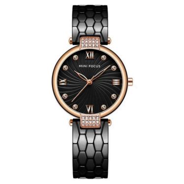 Imagem de Relógio feminino Minimalista pulseira em aço inoxidável quartzo impermeável