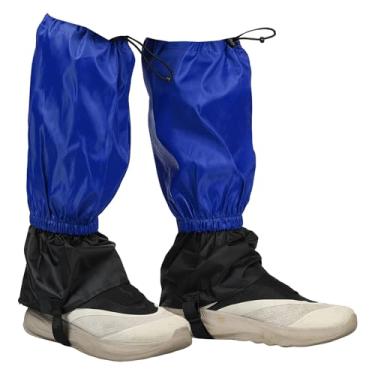 Imagem de YELARXI Polainas de perna, polainas de neve para caminhadas à prova d'água ajustáveis e leves para botas de neve com alça para os pés - Adequado para (sapatos de neve/caminhada/caça/escalada), 45,7 cm