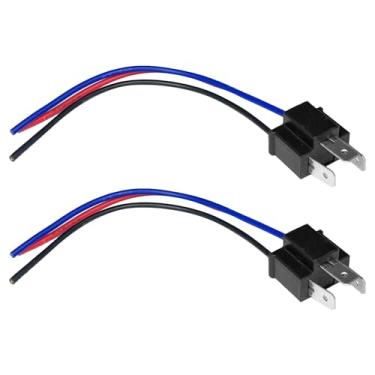 Imagem de HHZL Conector de soquete de fio de farol H4, plugue de alimentação de farol macho/fêmea de 3 fios, conector de soquete de chicote de fiação impermeável, adaptador de plugue de fiação de suporte de luz