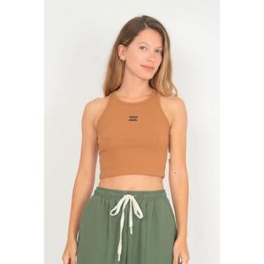 Imagem de Blusa Billabong M/C Jessie Tanks Marrom Claro-AREIA MESCLA-GG-Feminino