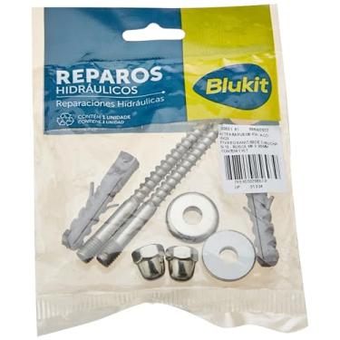 Imagem de KIT PARAFUSO FIXADOR ACO INOX P/VASO SANITARIO E BIDE M8 X 90MM