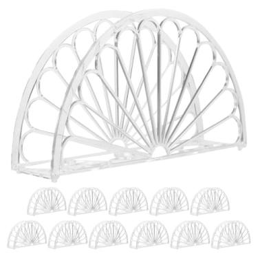 Imagem de BESPORTBLE Organizador vertical de toalha de papel de 12 peças para mesa de jantar de cozinha, decoração de mesa elegante para fácil acesso