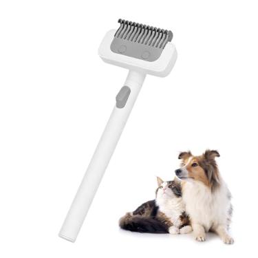 Imagem de Escova de queda de pelo para cães e gatos, pente de cuidados para cabelos longos, pente de remoção, ferramenta de remoção e remoção, para gatos e cães pequenos/médios