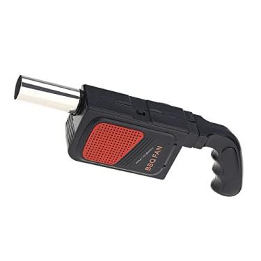 Imagem de Matybobe Ventilador elétrico portátil portátil para churrasco, soprador de ar, ferramenta de acampamento para iniciantes de fogo rápido