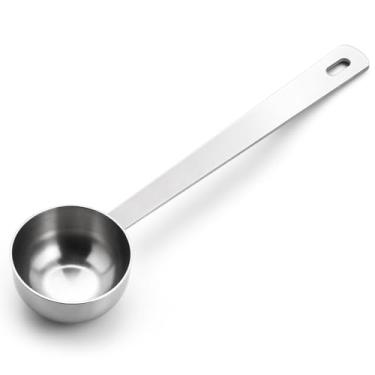 Imagem de 1 colher de sopa de medição 1 colher de sopa colher de sopa colher de sopa de aço inoxidável colher de sopa de metal colher de 11 cm alça para café chá açúcar (prata)