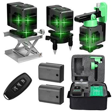 Imagem de Matybobe Mini-Multifunktions-Nivelliergerät mit 12 Linien und 3°-Selbstnivellierung, über USB wiederaufladbares Nivellierwerkzeug mit Lithiumbatterie und vertikalen horizontalen Linien