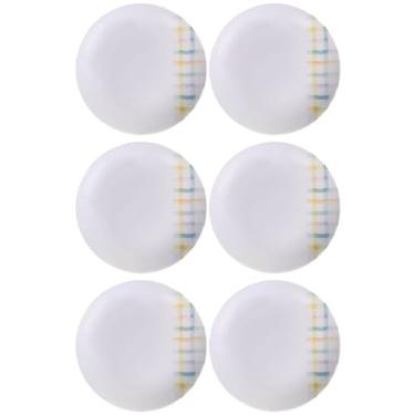 Imagem de Conjunto 6 Pratos Fundos 21cm em Porcelana 680ml Tramontina Sweet Color Servir Caldos Sopa