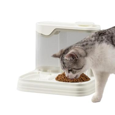 Imagem de Dispensador de tigela de água para cães | Conjunto automático de tigela de comida e água para cães - suprimentos de alimentação para animais de estimação de grande capacidade para férias, viagens