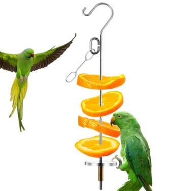 Imagem de de comida para pássaros | de petisco para pássaros de aço inoxidável, brinquedo de enriquecimento de decoração de gaiola, companheiro de animais de estimação para periquitos, calopsitas