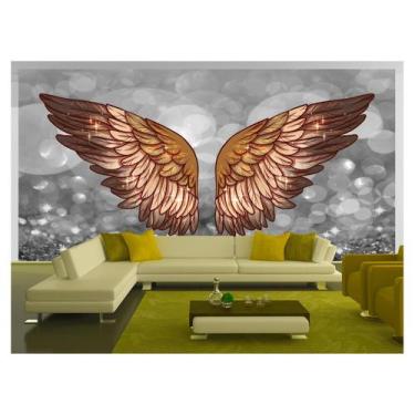 Imagem de Papel De Parede 3D Arte Asas Selfie Insta Cores 3,5M Tra299 - Você Dec
