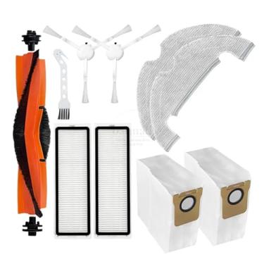 Imagem de Compatible With Xiaomi Mi Robot Vacuum Mop 2 Ultra STYTJ05ZHM Accessories Spare Parts Vacuum Cleaner Replacement Brush Hepa Filter Rags(Burgundy)