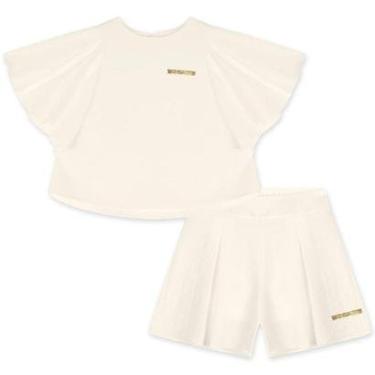 Imagem de Conjunto Curto Lilica Ripilica Blusa e Bermuda Tecido Off-Feminino