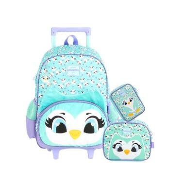 Imagem de Kit Up4You Mochila Costas E Rodas + Lancheira + Estojo Box