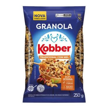 Imagem de Granola Cereal Integral Kobber 250g Tradicional Mel Fibras Unidade ou 