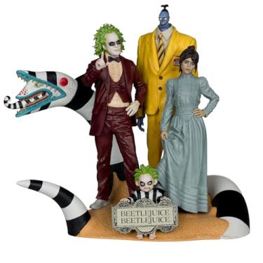 Imagem de Movie Maniacs - Boneco Beetlejuice de 15 cm com pose de Beetlejuice, pacote com 4 - Brinquedos McFarlane