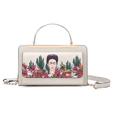 Imagem de Frida Kahlo Bolsa tiracolo licenciada pela Cactus Collection, Preto, Small