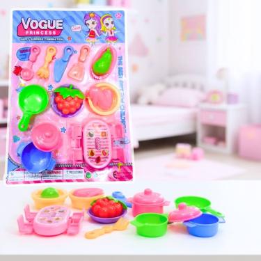 Imagem de Kit Cozinha de Plástico 10 Peças diversas - Alegria e Criatividade Para os Pequenos Chefs - PANAMI