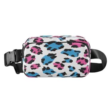 Imagem de CEBUGI Pochetes de caminhada para homens e mulheres, estampa de leopardo, moderna, resistente à água, com cinto ajustável para treino, viagem, corrida