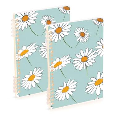 Imagem de Burbuja Cadernos com nome, papel pautado universitário A5 com 60 folhas, fichário para escritório, 2 unidades